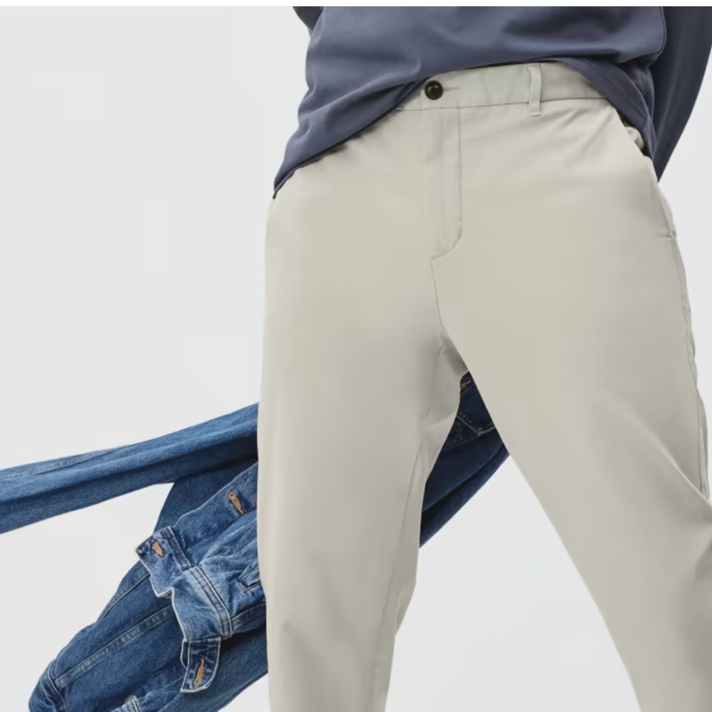 EVERLANE | The performance chino stone tan size 35 x 30 slim fit new men’s